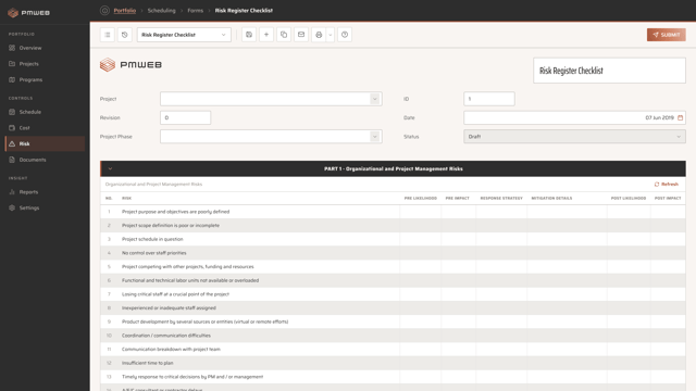 Using Checklists to Build a Comprehensive Risk Register