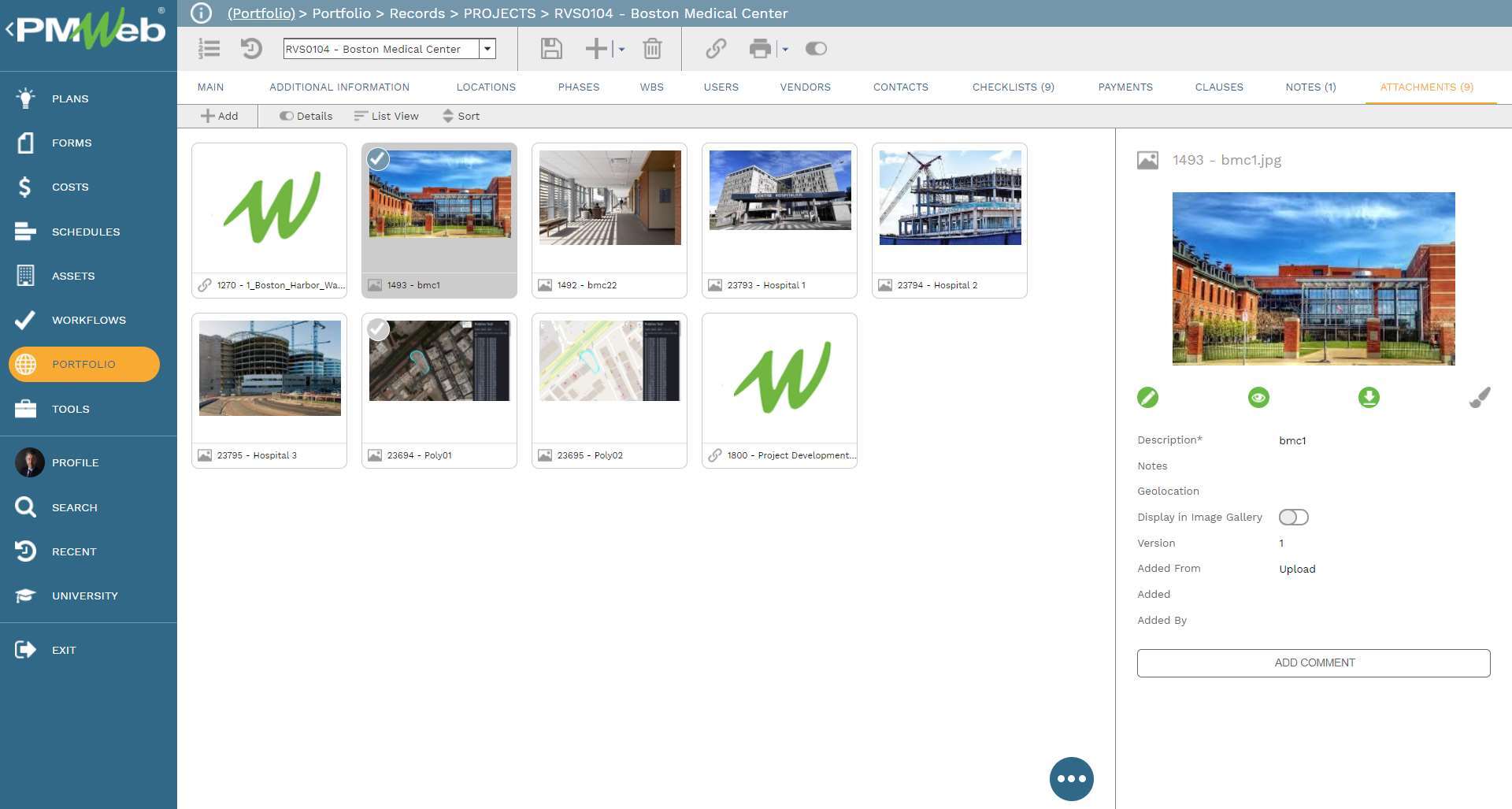 PMWeb 7 Portfolio Records Projects Boston Medical Center