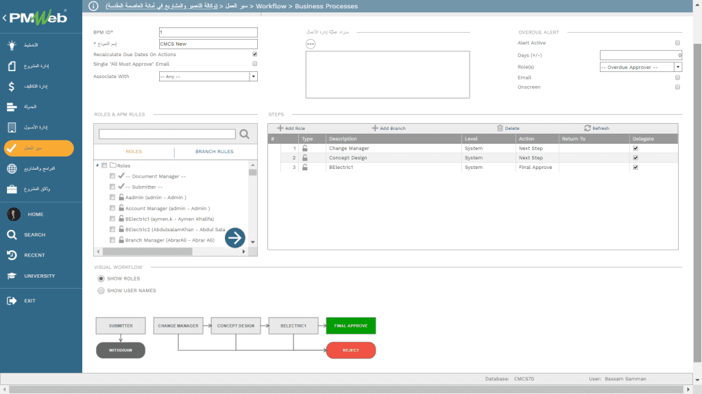 PMWeb 7 Workflow Business Processes