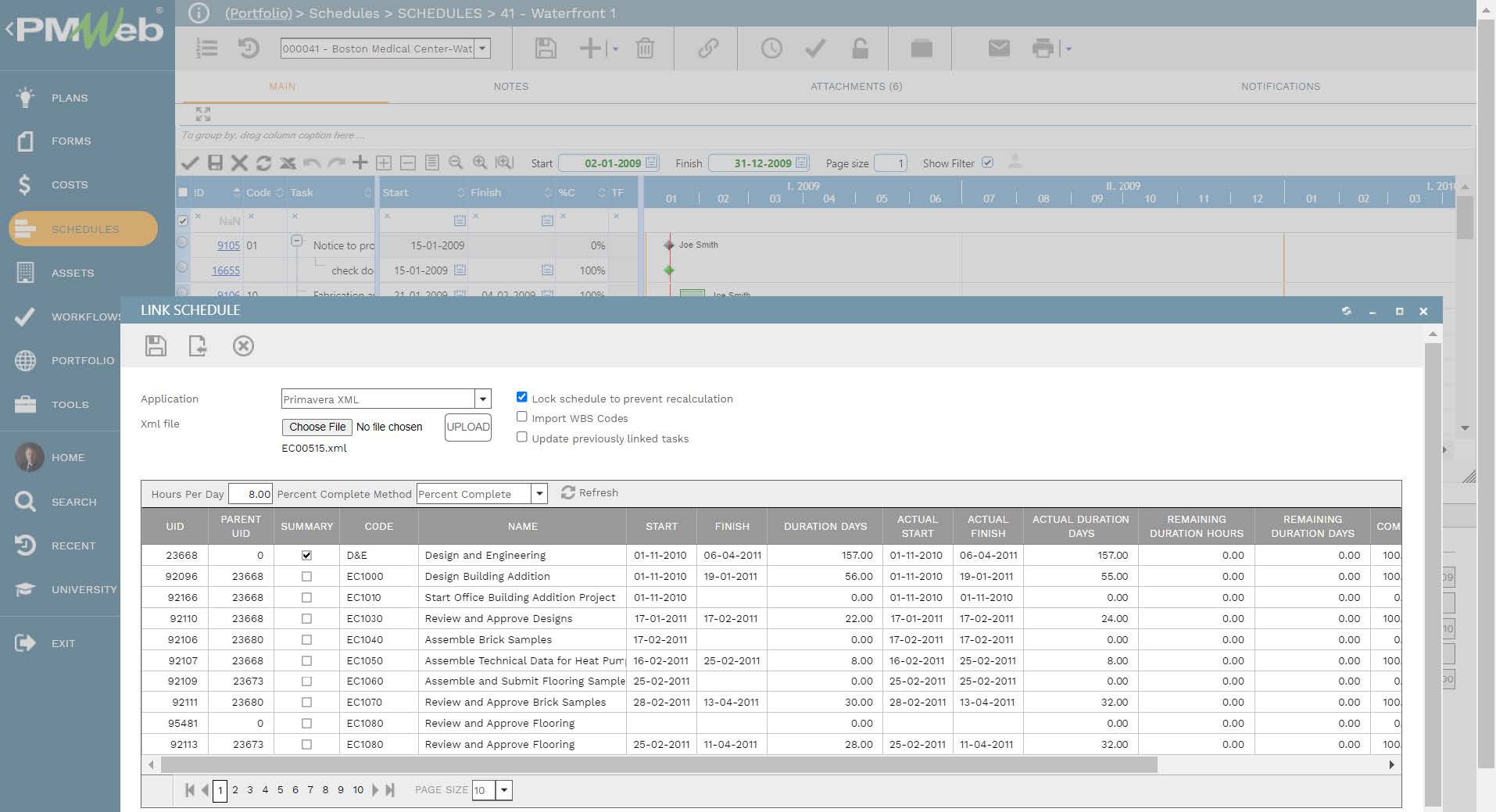 PMWeb7 Schedules Schedules 41 Waterfront Main Link Schedule