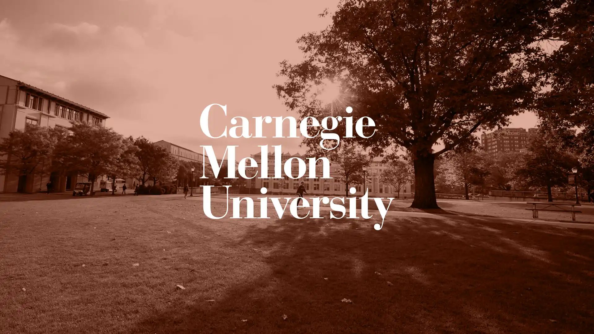 Carnegie Mellon University Exterior with Logo