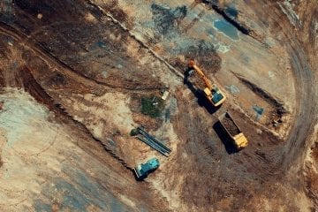 PMWeb 7 aerial shot bird s eye view construction site