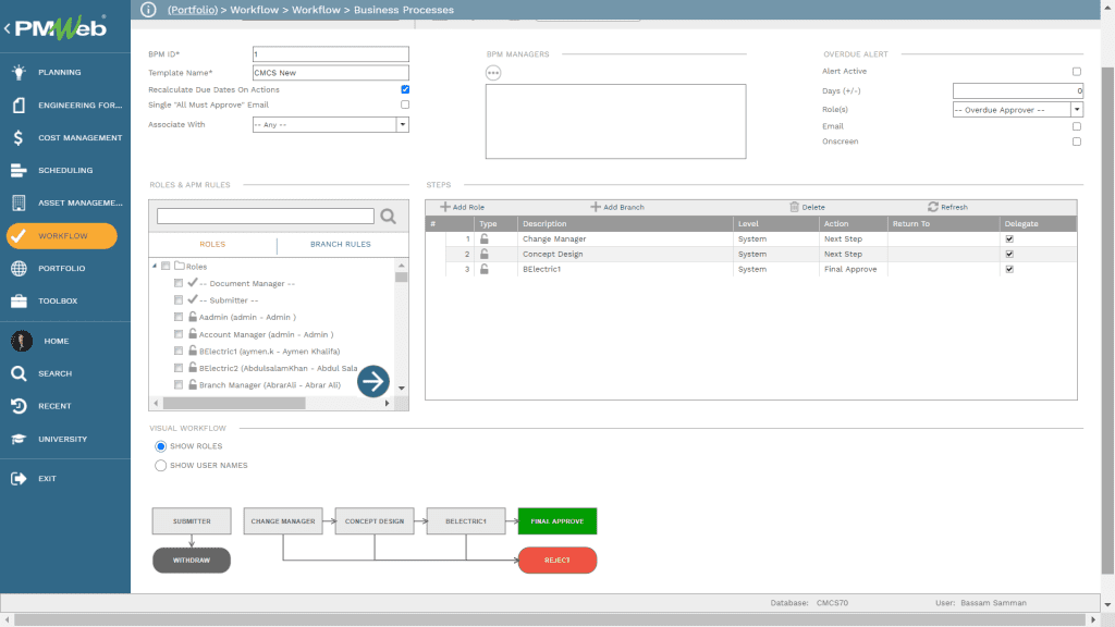 PMWeb 7 Workflow Business Processes  for GDPR compliance