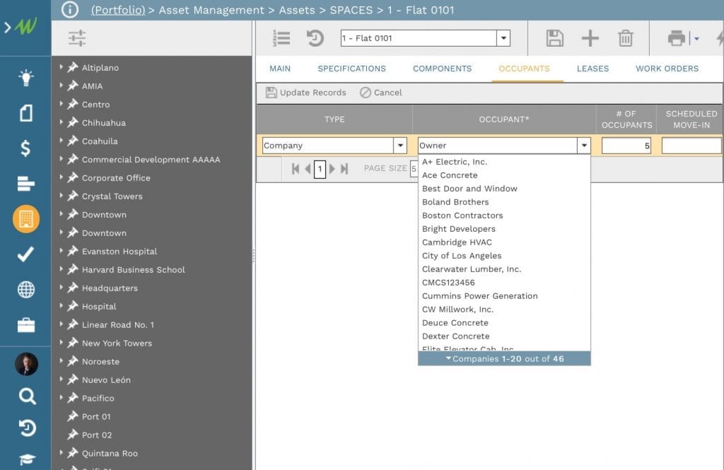 PMWeb 7 Asset Management Spaces 