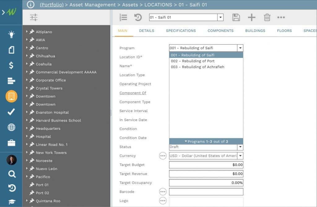 PMWeb 7 Asset Management Locations Damage Assessment