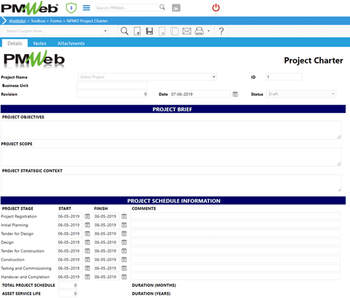 Creating the Project Charter for Capital Project Investments