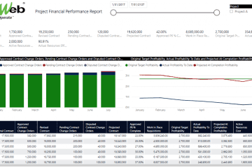 PMWeb 7 Project Financial Performance Report