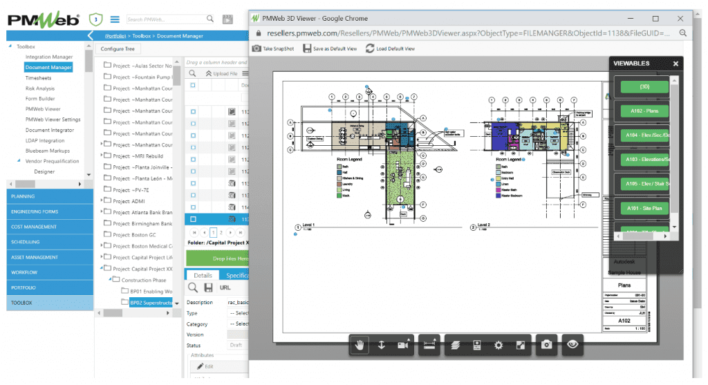 PMWeb 7 Toolbox Document Manager 3D View 