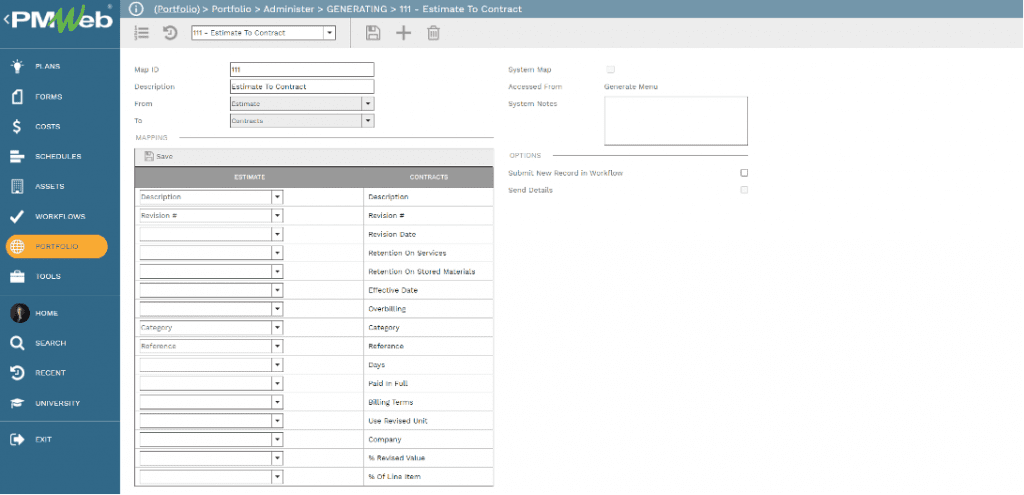 PMWeb 7 Portfolio Administer Generating 