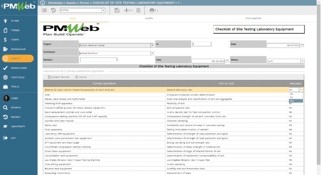 Maintain an Updated Register of Quality Control Testing Equipment