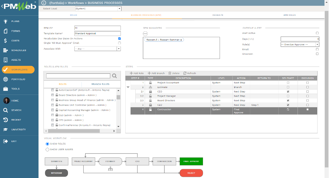 PMWeb 7 Workflows Business Processes  Business Processes BPM