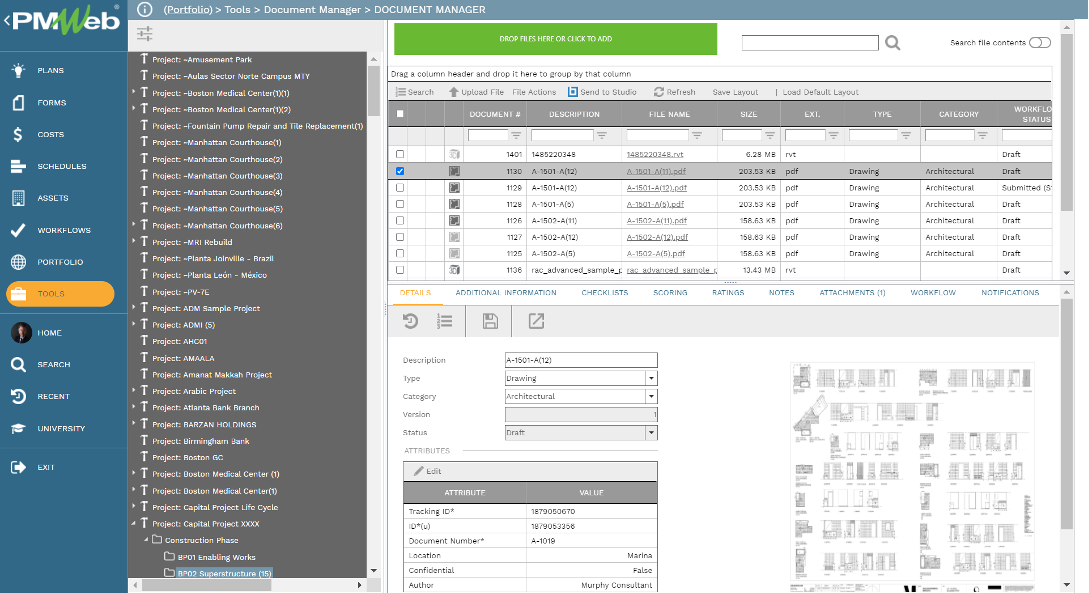 PMWeb 7 Tools Document Manager Document Manager 