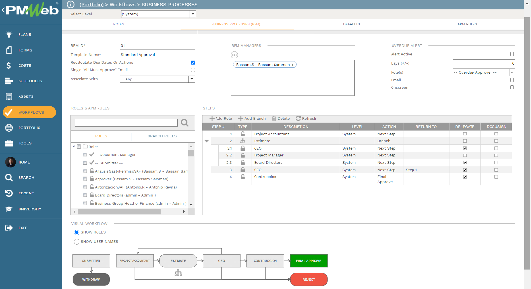 PMWeb 7 Workflow Business Processes Business Processes (BPM)