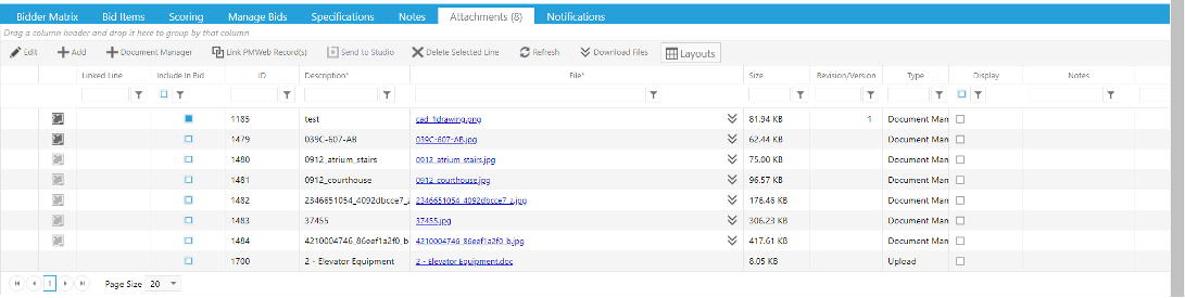 PMWeb 7 Planning Procurement Procurement Attachments 