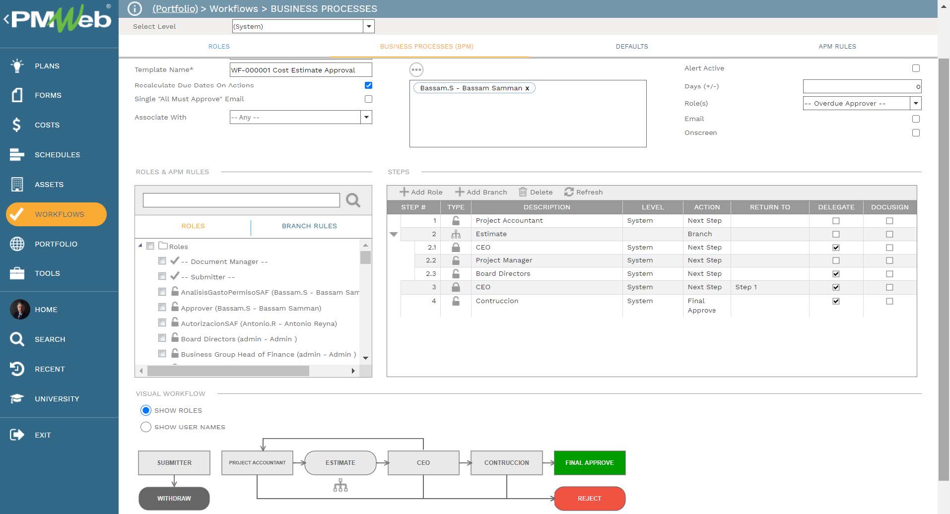 PMWeb 7 Workflow Business Processes (BPM)