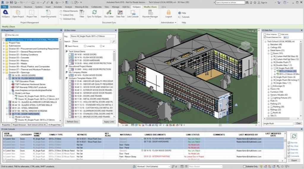 Integrate Project Specifications with BIM Models