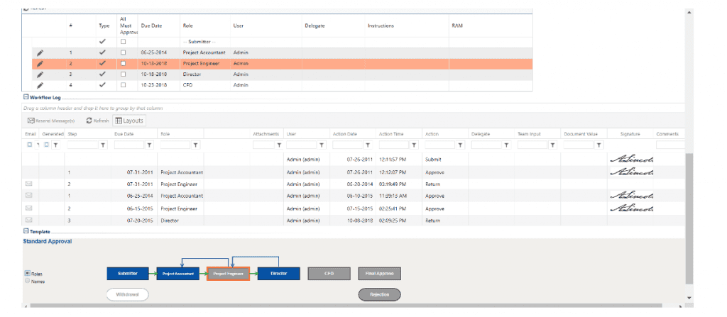 PMWeb 7 Workflow Log