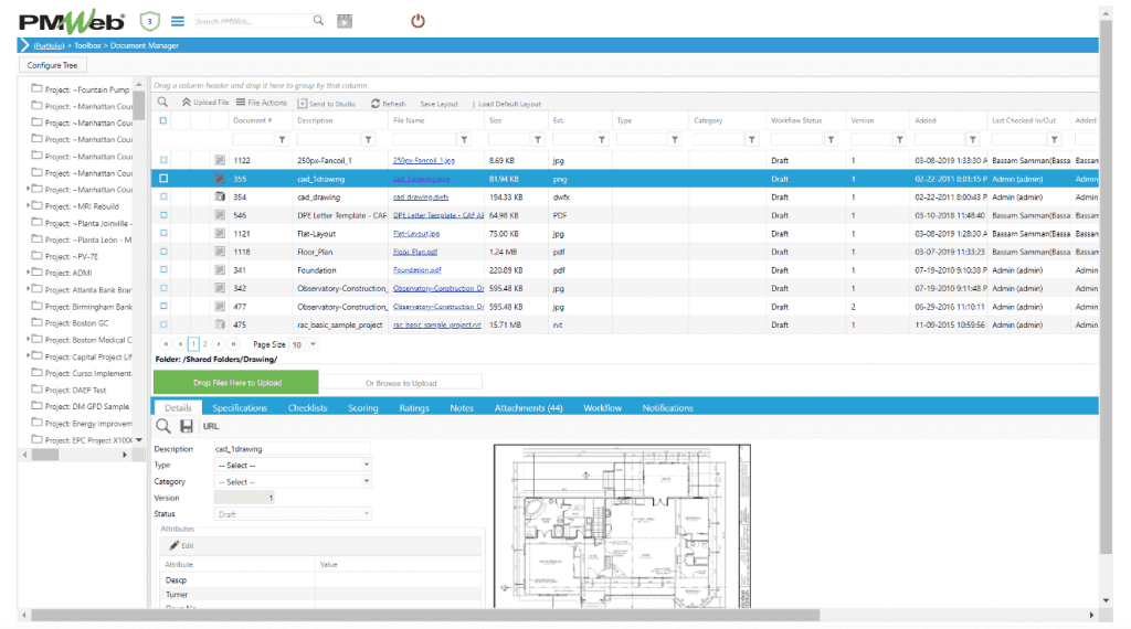 PMWeb 7 Toolbox Document Manger 