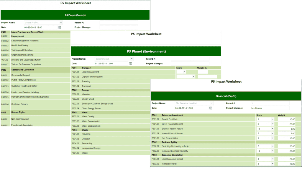 PMWeb 7 Impact Worksheet 