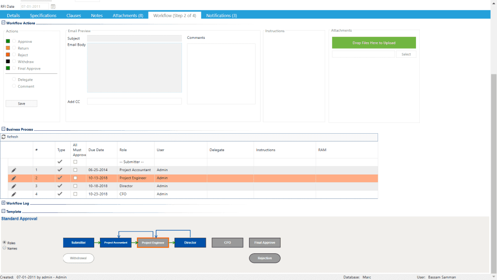 PMWeb 7 Workflow