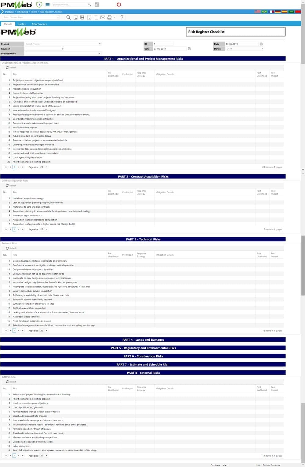 Using Checklists to Build a Comprehensive Risk Register for Capital Projects