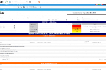 PMWeb 7 Toolbox Forms NPMO Environmental Inspection Checklist
