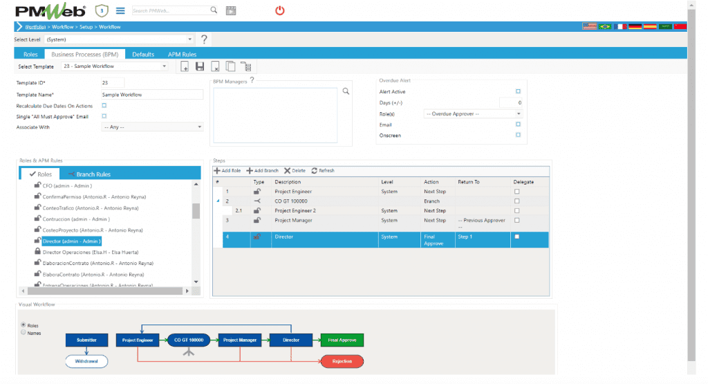 PMWeb 7 Workflow Setup Workflow Business Processes (BPM)