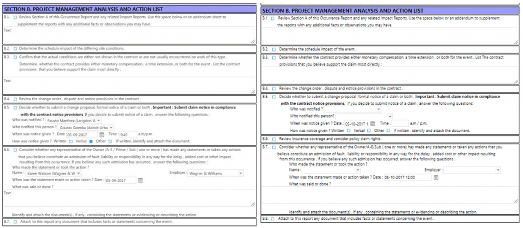 PMWeb 7 Project Managment Analysis and Action List 