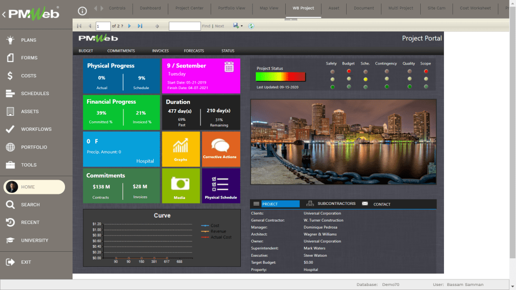 adoption of a Project Management Information System using PMWeb 7