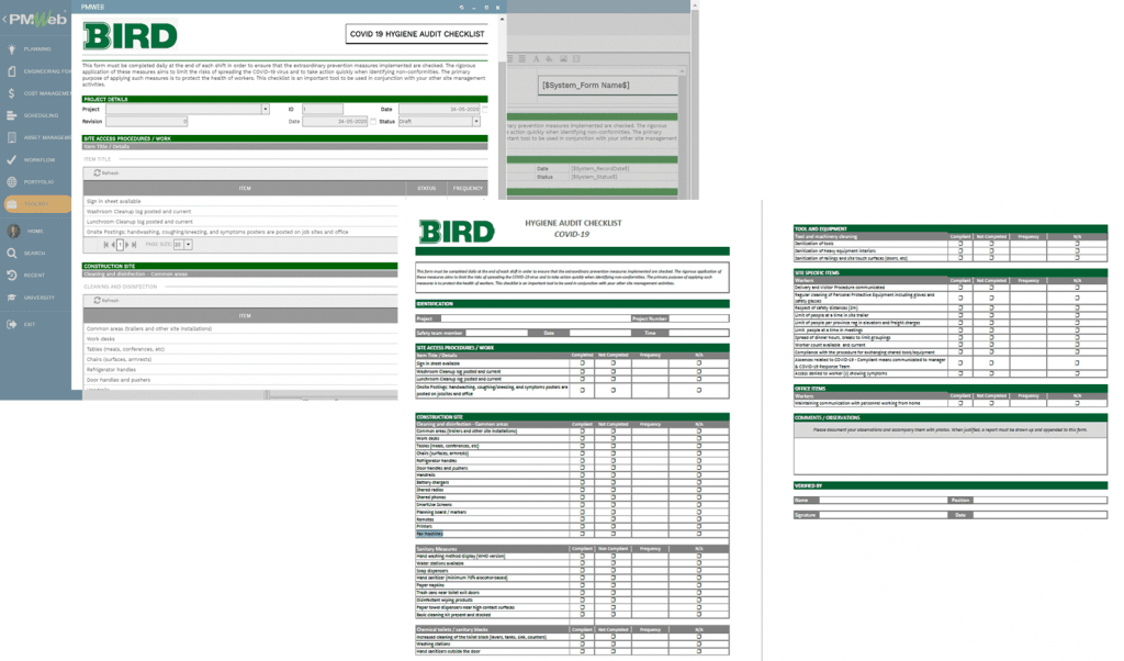 PMWeb 7 Tools Smart Checklists