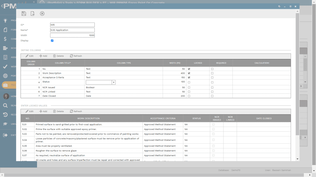 PMWeb 7 Tools