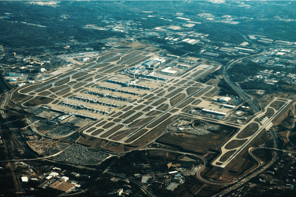 Atlanta International Airport Overhead shot