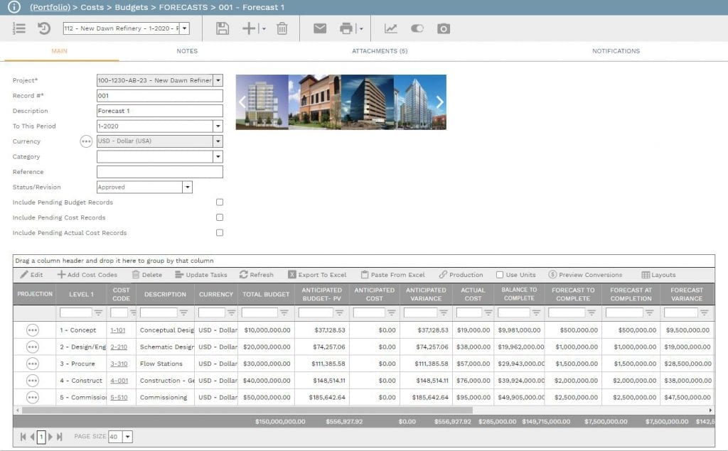 PMWeb 7 Forecasting