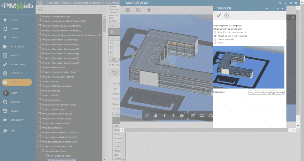 PMWeb 7 Tools Integration Bluebeam markups to Standardize Implementation, Maintenance, and Storage of Project Records