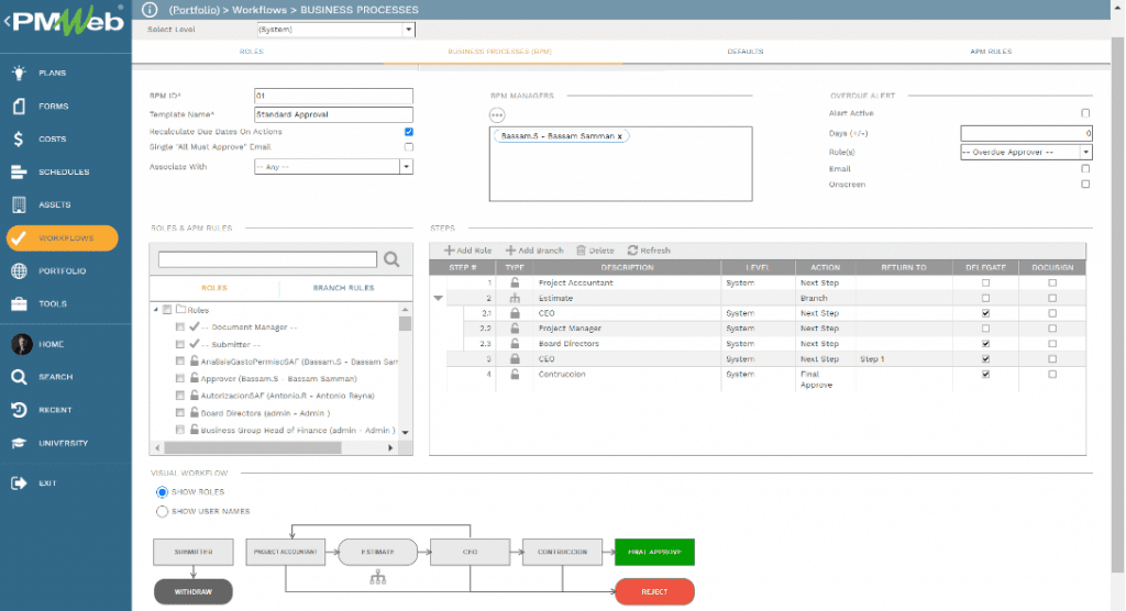 PMWeb 7 Workflow Business Processes (BPM)