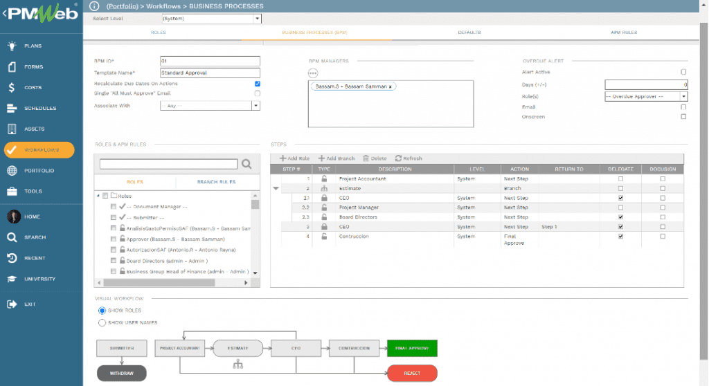 PMWeb 7 Workflows Business Processes (BPM)