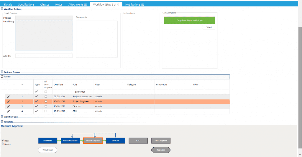 PMWeb 7 Workflow (Step 2 of 4)