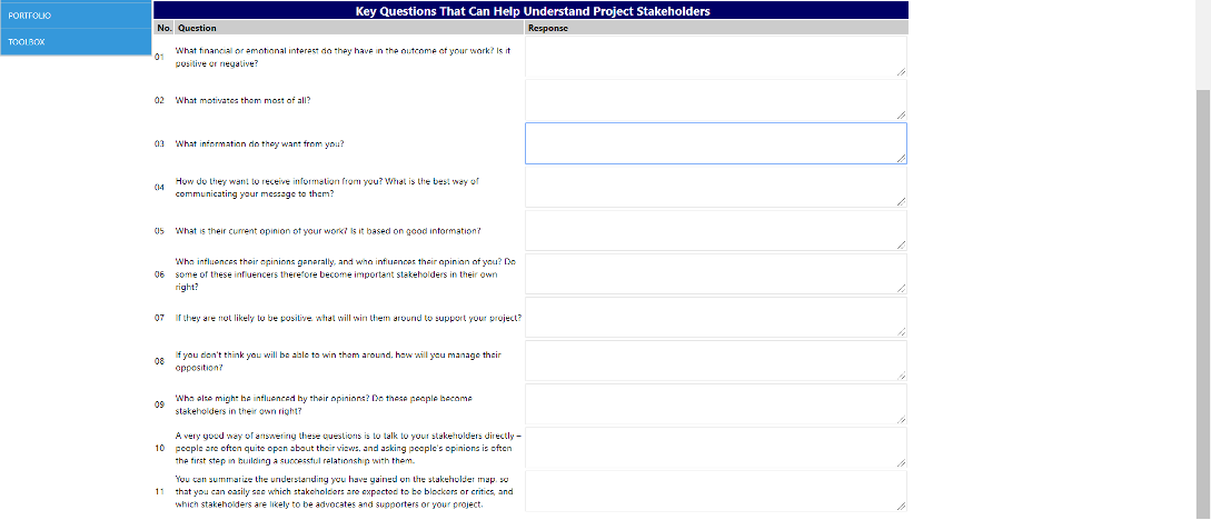 PMWeb 7 Key Questions Can Help Understand capital projects’ stakeholders