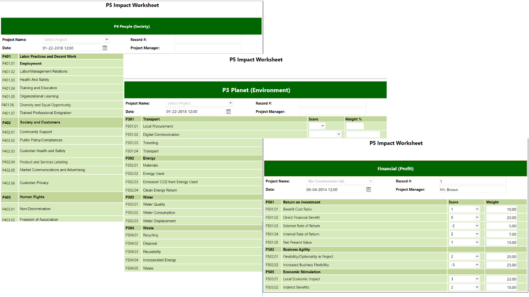 PMWeb 7 P5 Impact Worksheet 