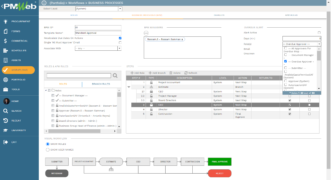 PMWeb 7 Workflow Business Processes Business Processes (BPM)