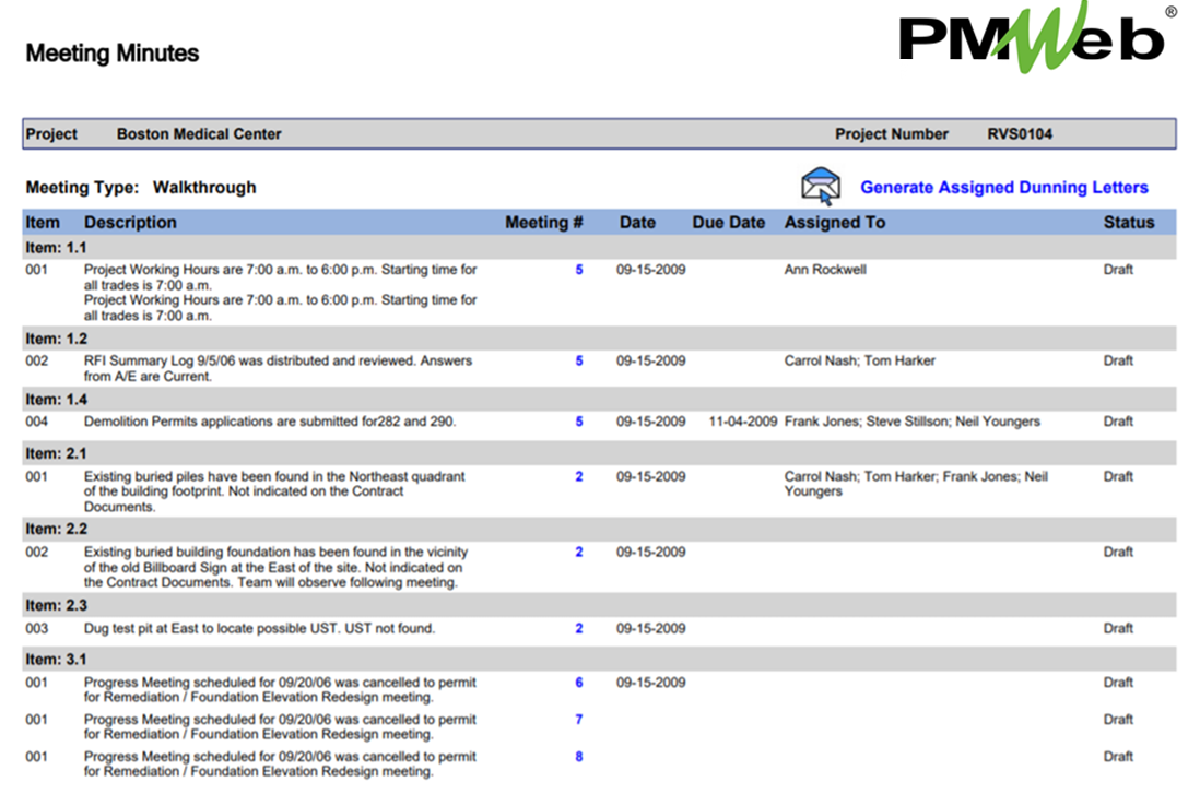 PMWeb 7 Meeting Minutes 