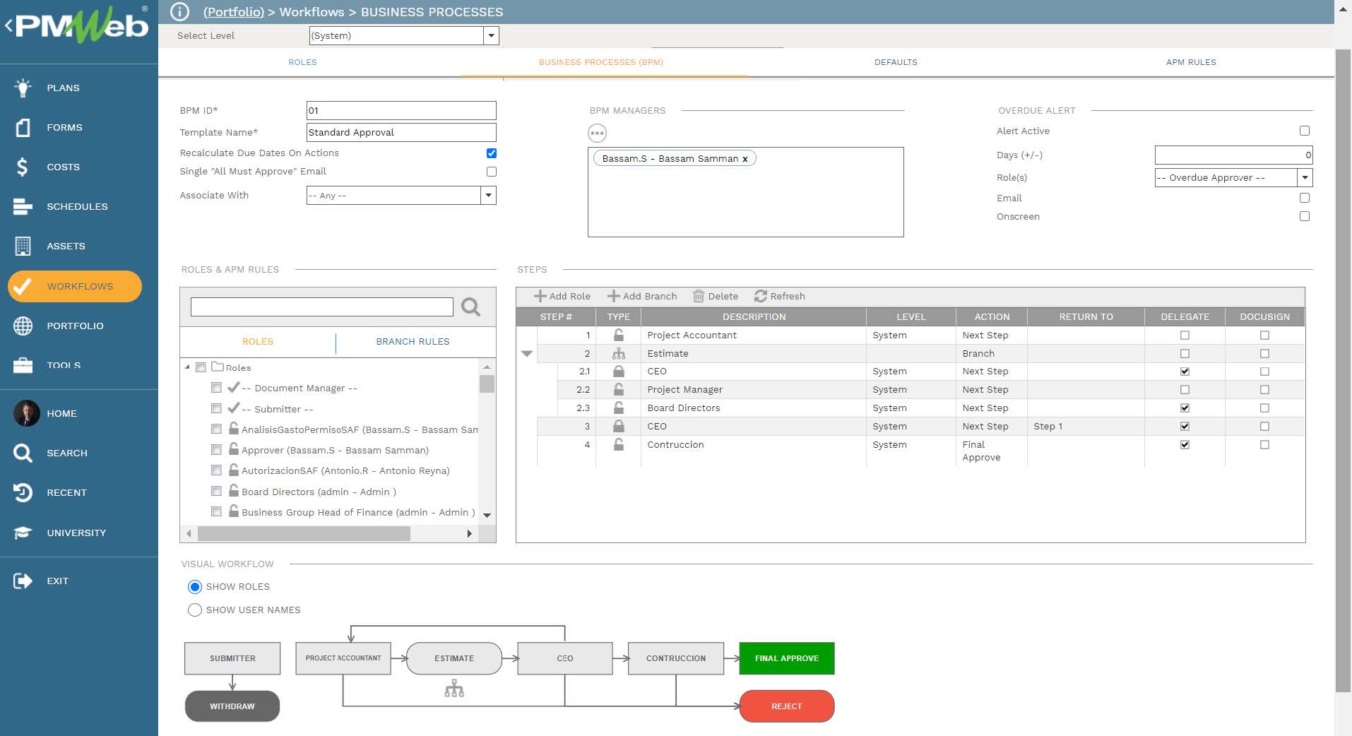 PMWeb 7 Workflows Business Processes (BPM)