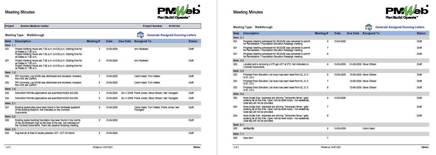PMWeb 7 Meeting Minutes 