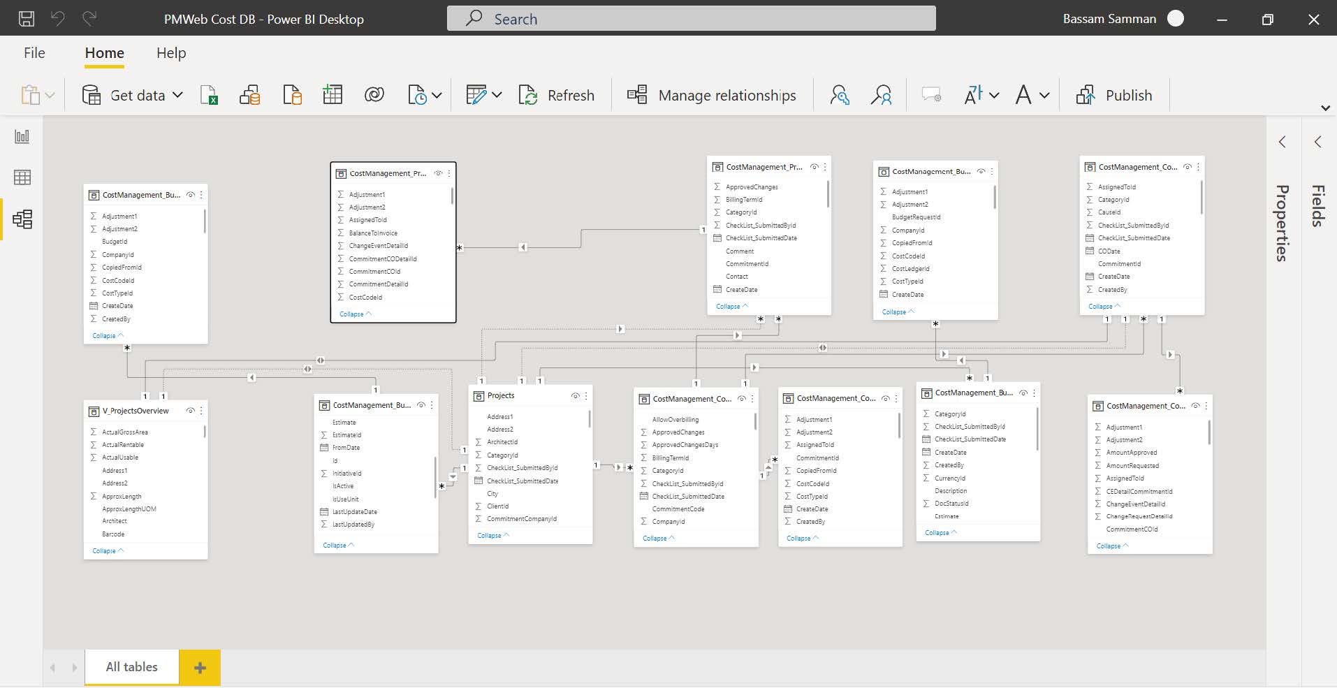 PMWeb 7 Cost DB 