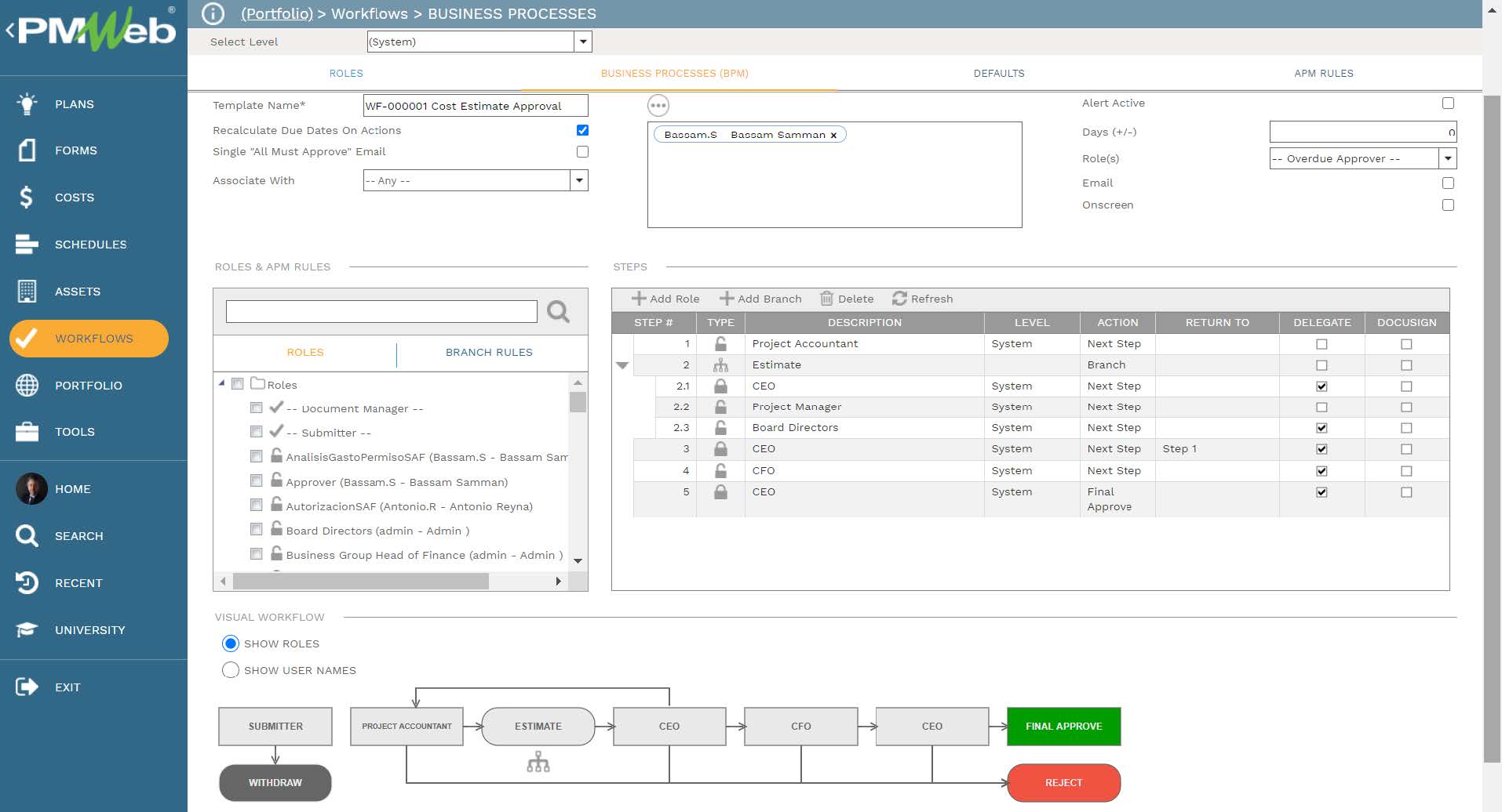 PMWeb 7 Workflows Business Processes (BPM) 