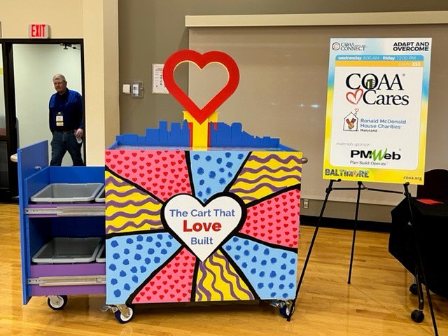 COAA Cares Happy Wheels Cart for Hospital Donates by PMWeb