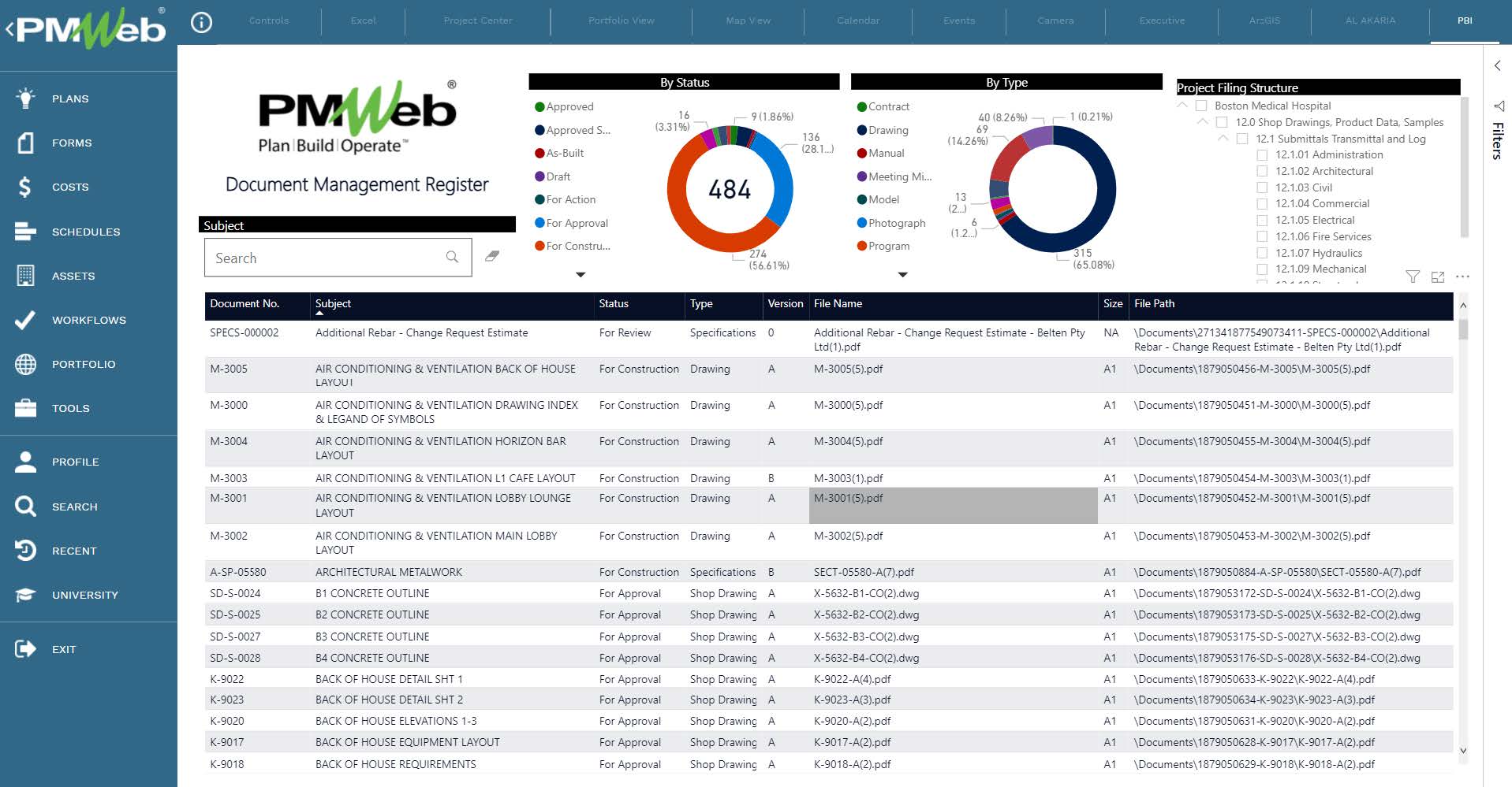 PMWeb 7 Document Manager Register 