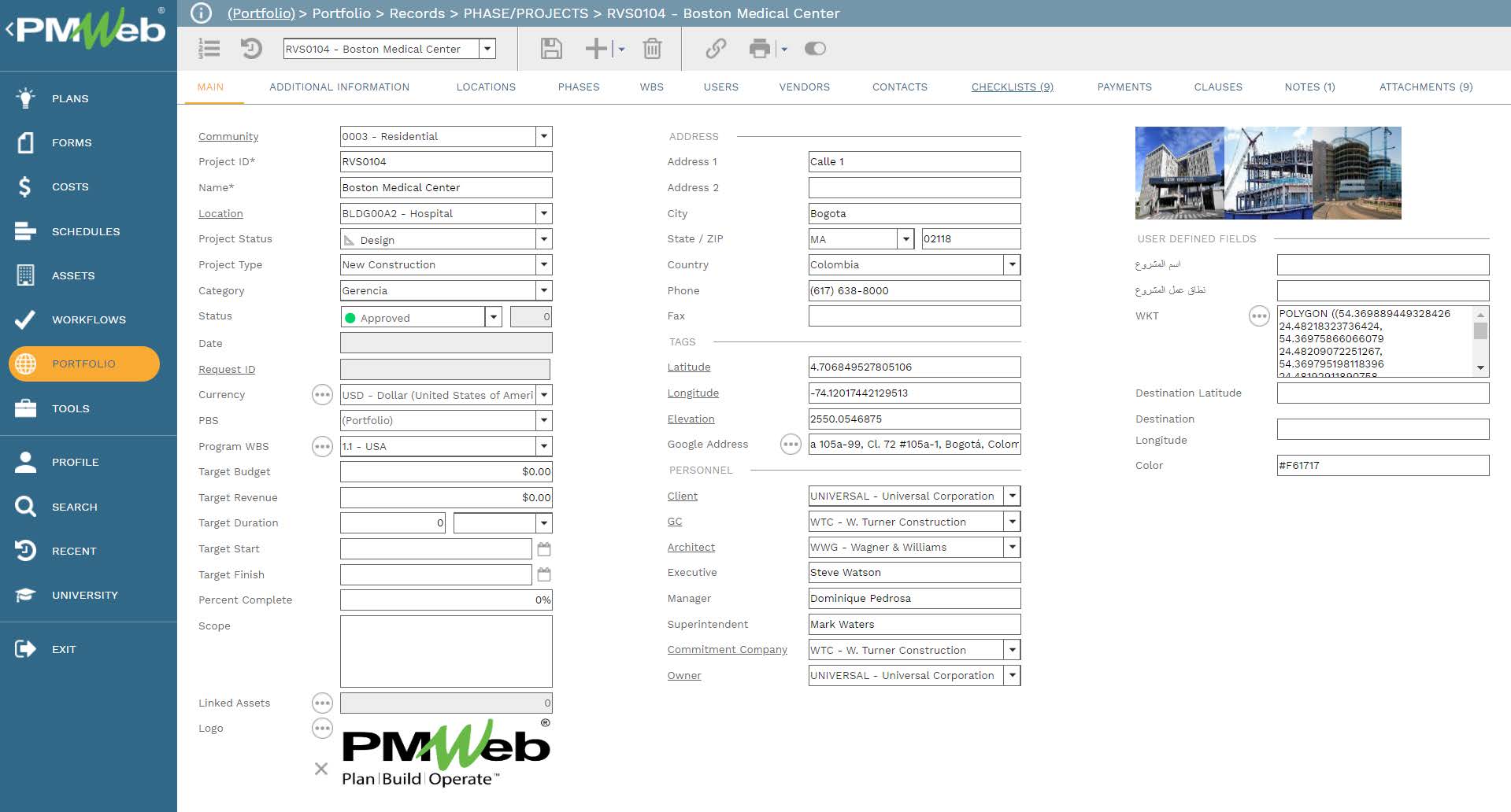 Launching a Project in the Project Control System (PCS)