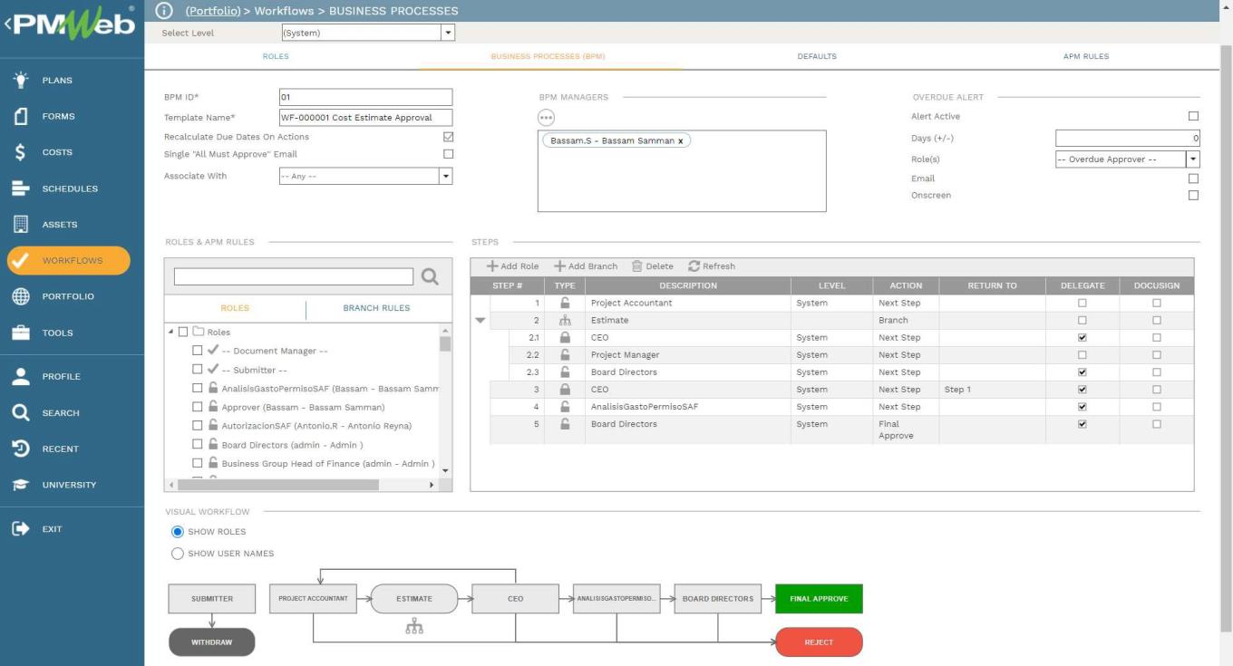 Setting the Project Control System Communication Management Module