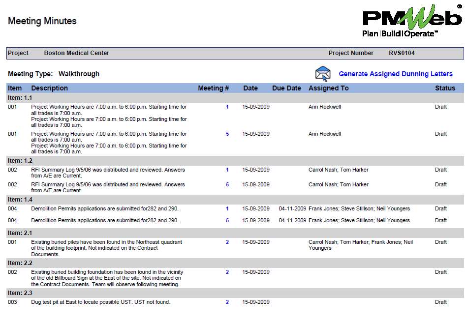 PMWeb 7 Meeting Minutes